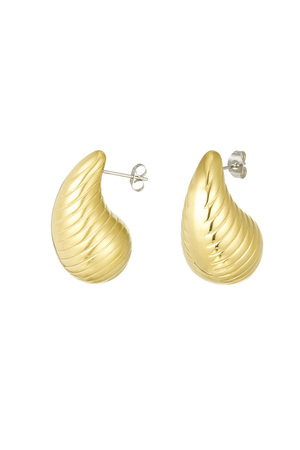 Boucles d'oreilles structurées pendantes - yehwang h5 