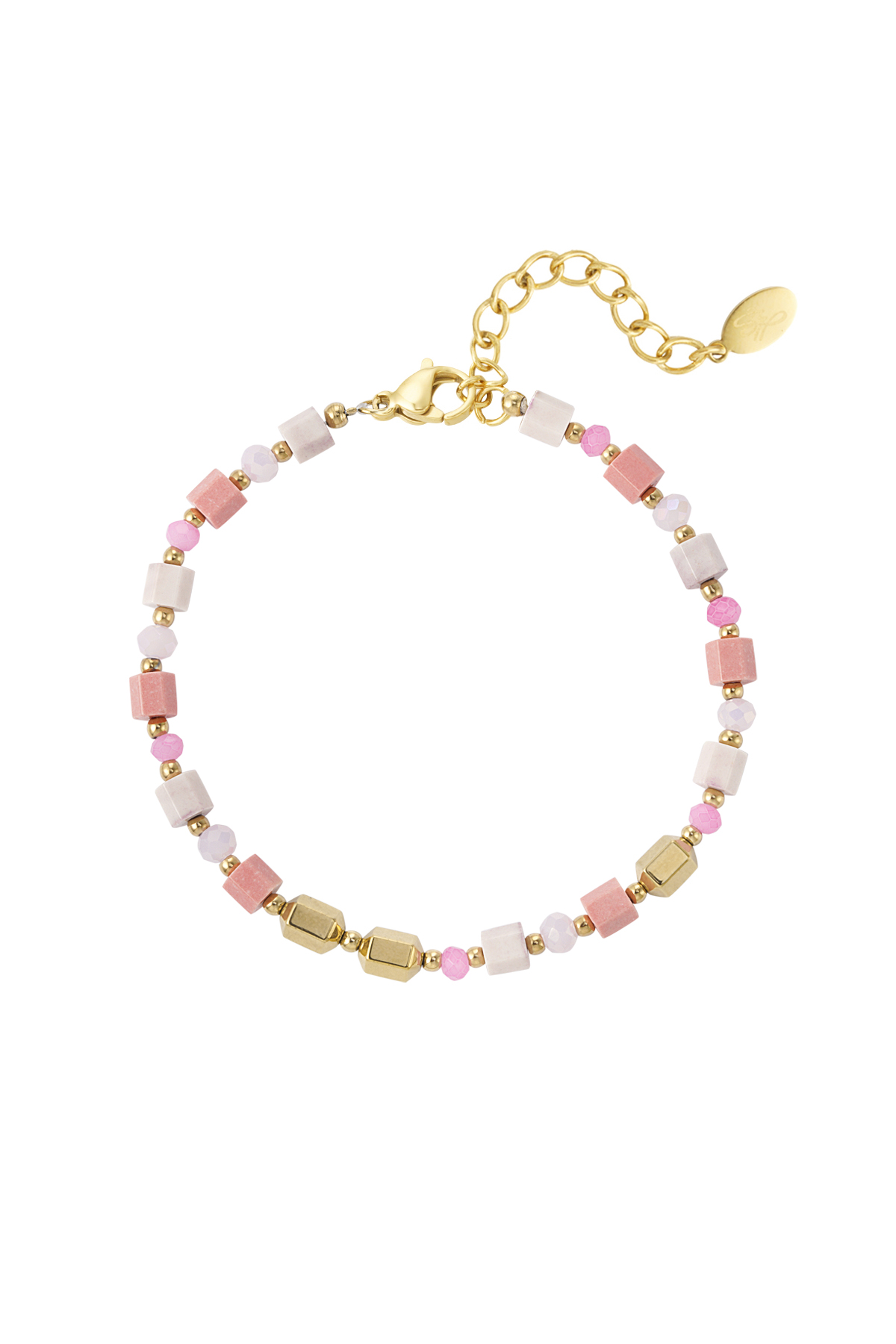 Bracelet vivid vibes - pink gold