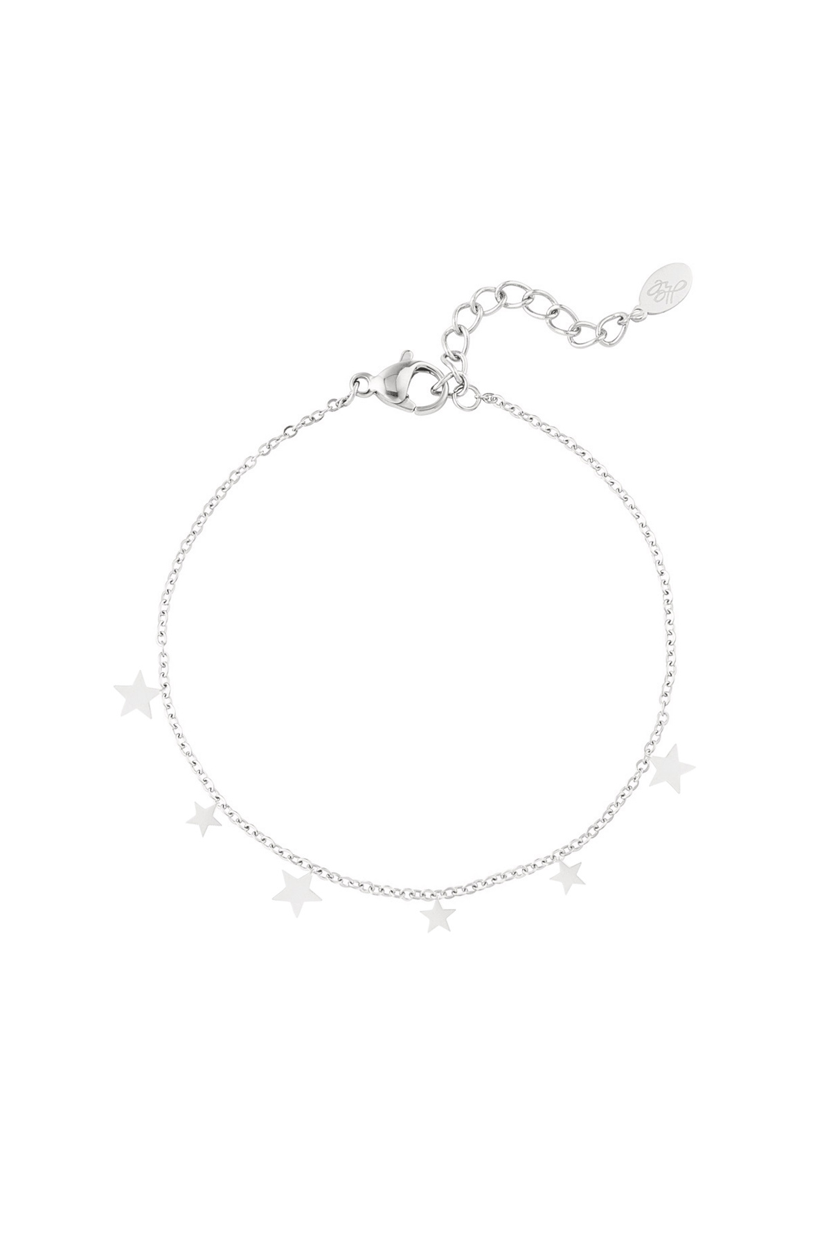 Cute sterren armbandje - Zilveren