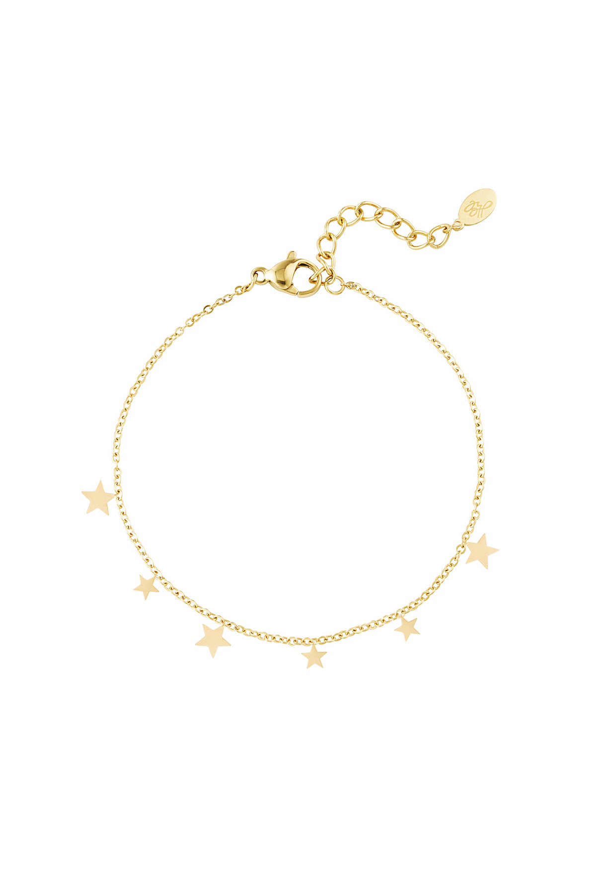 Cute star bracelet - Gold color 2