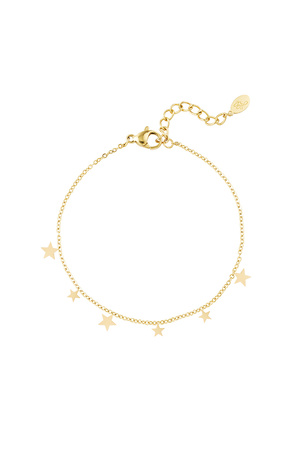 Cute star bracelet - Gold h5 