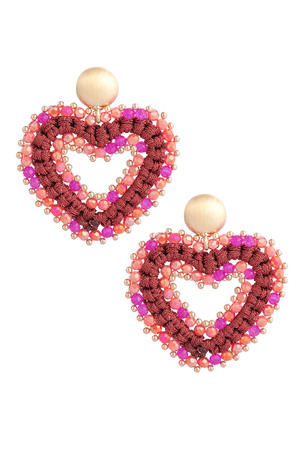 Earrings love all the way - red h5 