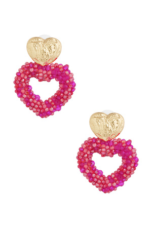 Earrings way to my heart - red h5 