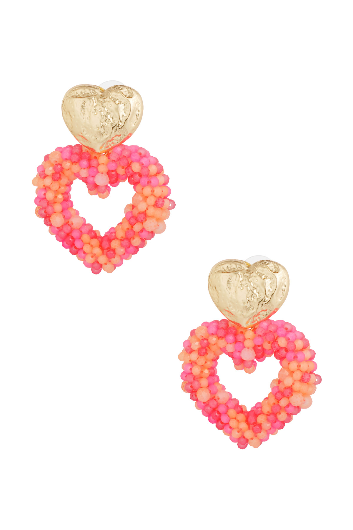 Earrings way to my heart - fuchsia 2