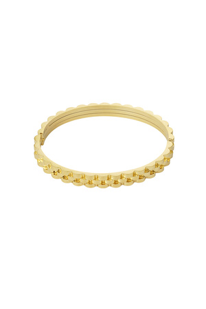 Link bangle bracelet - gold h5 