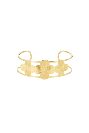 Blumenparty-Armband – Gold  h5 