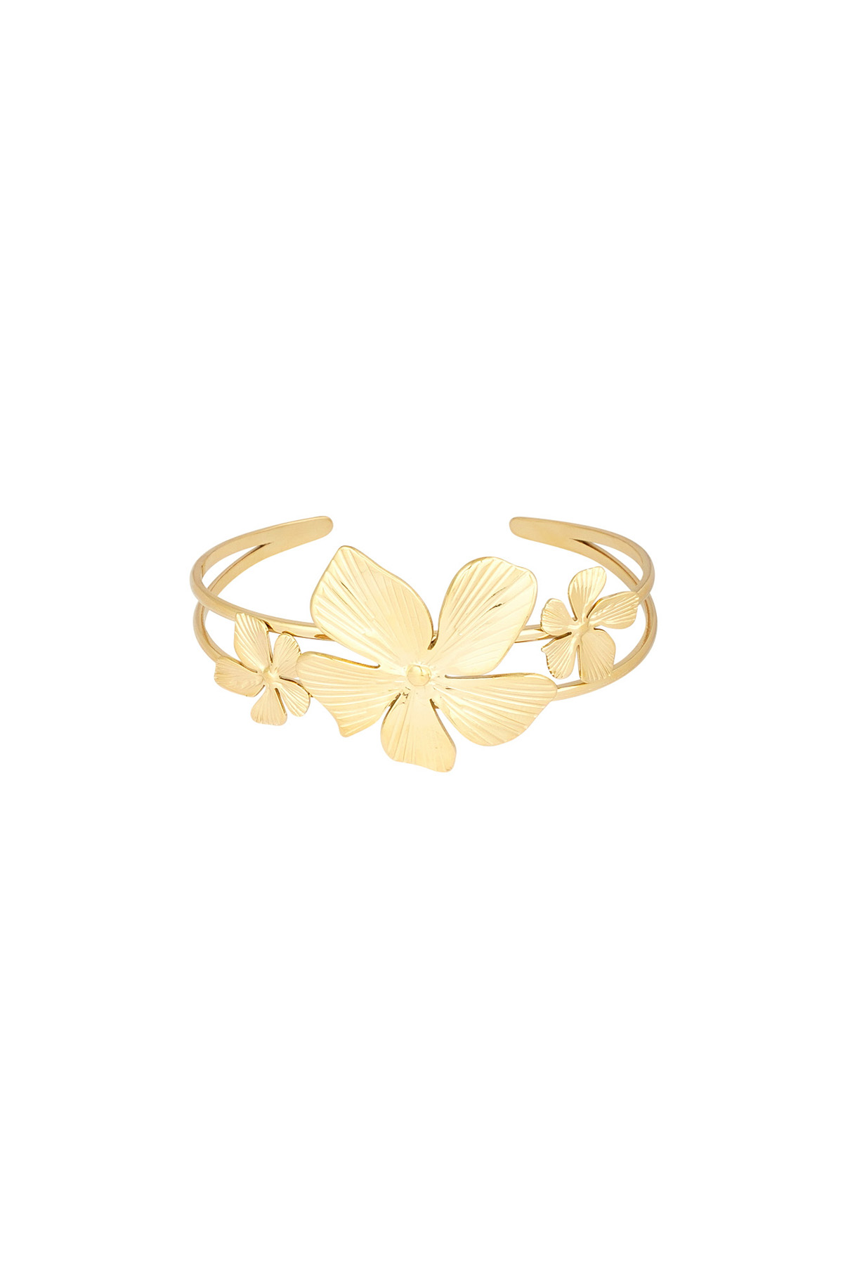 Blumeninsel-Armband – Gold 