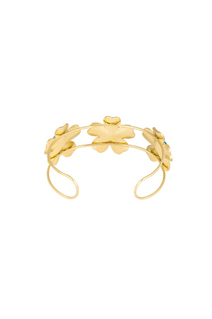 Pietre del braccialetto floreale bohémien - Oro h5 Immagine3