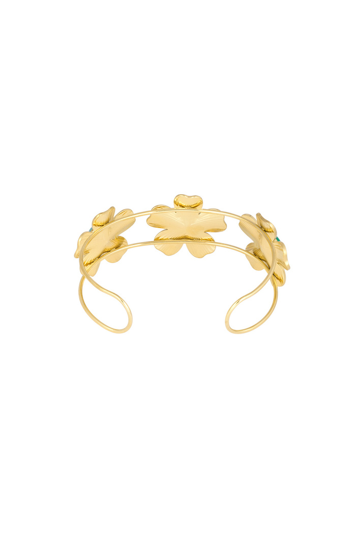 Bohemian floral bracelet stones - Gold Picture3