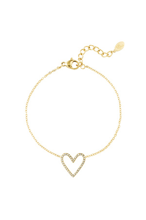 Bracelet glitter lover - gold h5 