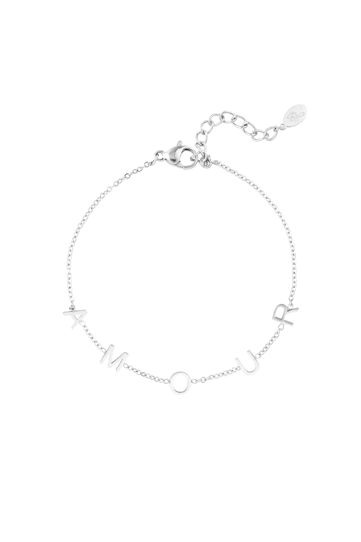 Armband amour - zilver
