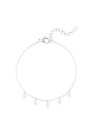 Classic bracelet with round charms - silver h5 