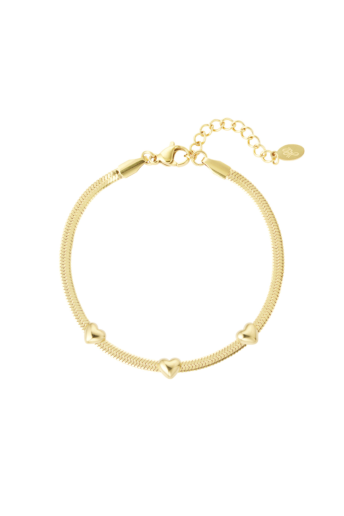 Bracelet triple the love - gold h5 