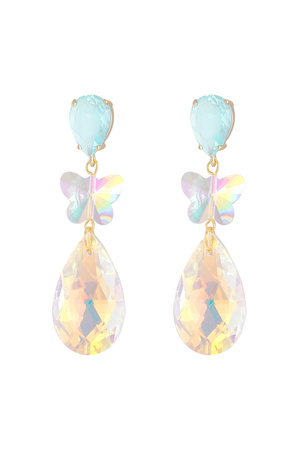 Earrings butterfly dream - light blue h5 