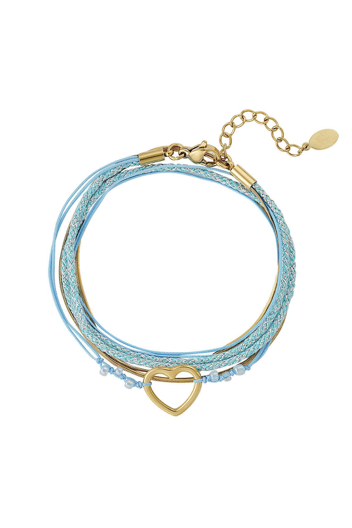 Bracelet Summer Flow Lover - Or bleu