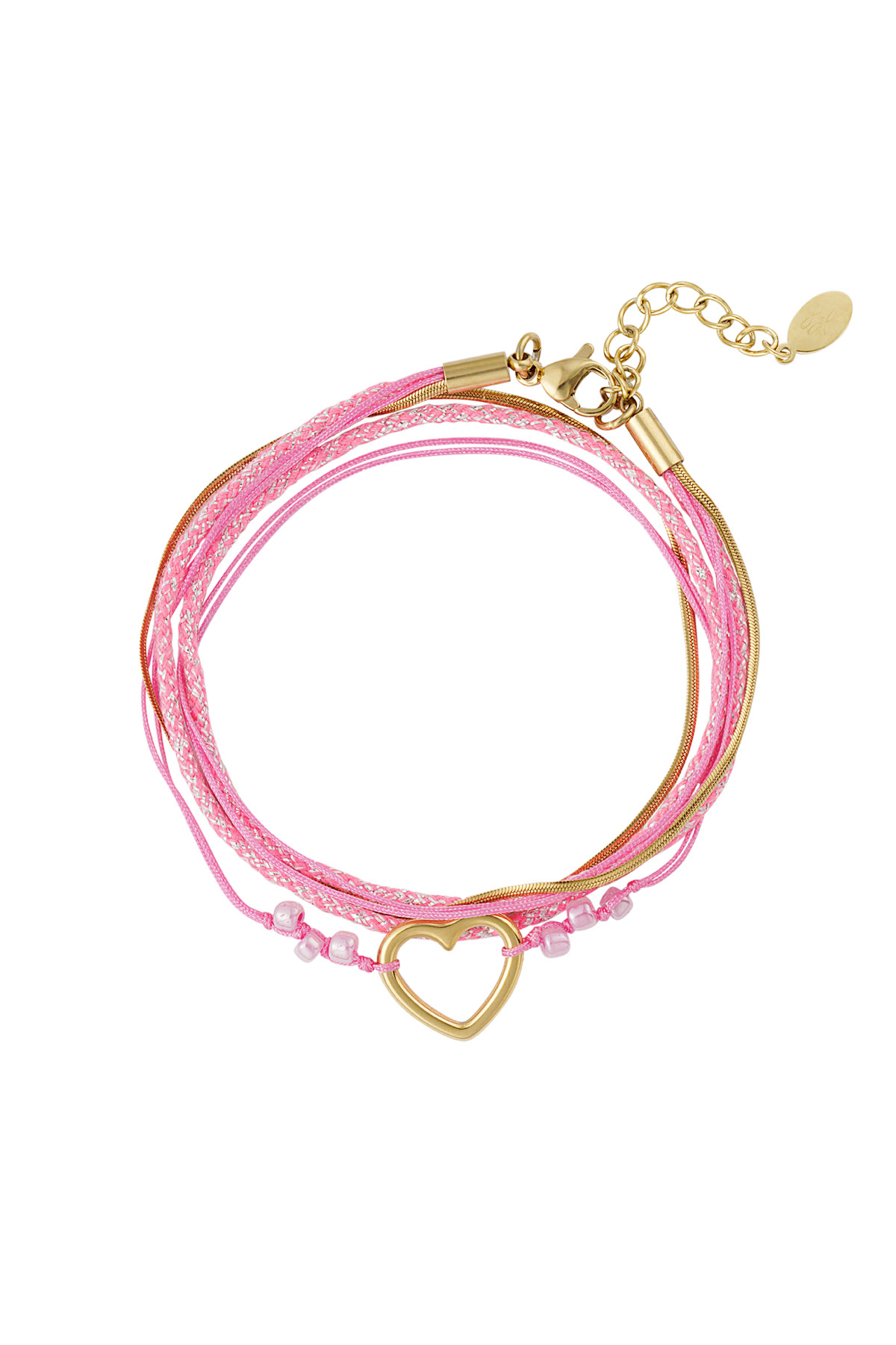 Bracciale amante del flusso estivo - fucsia 