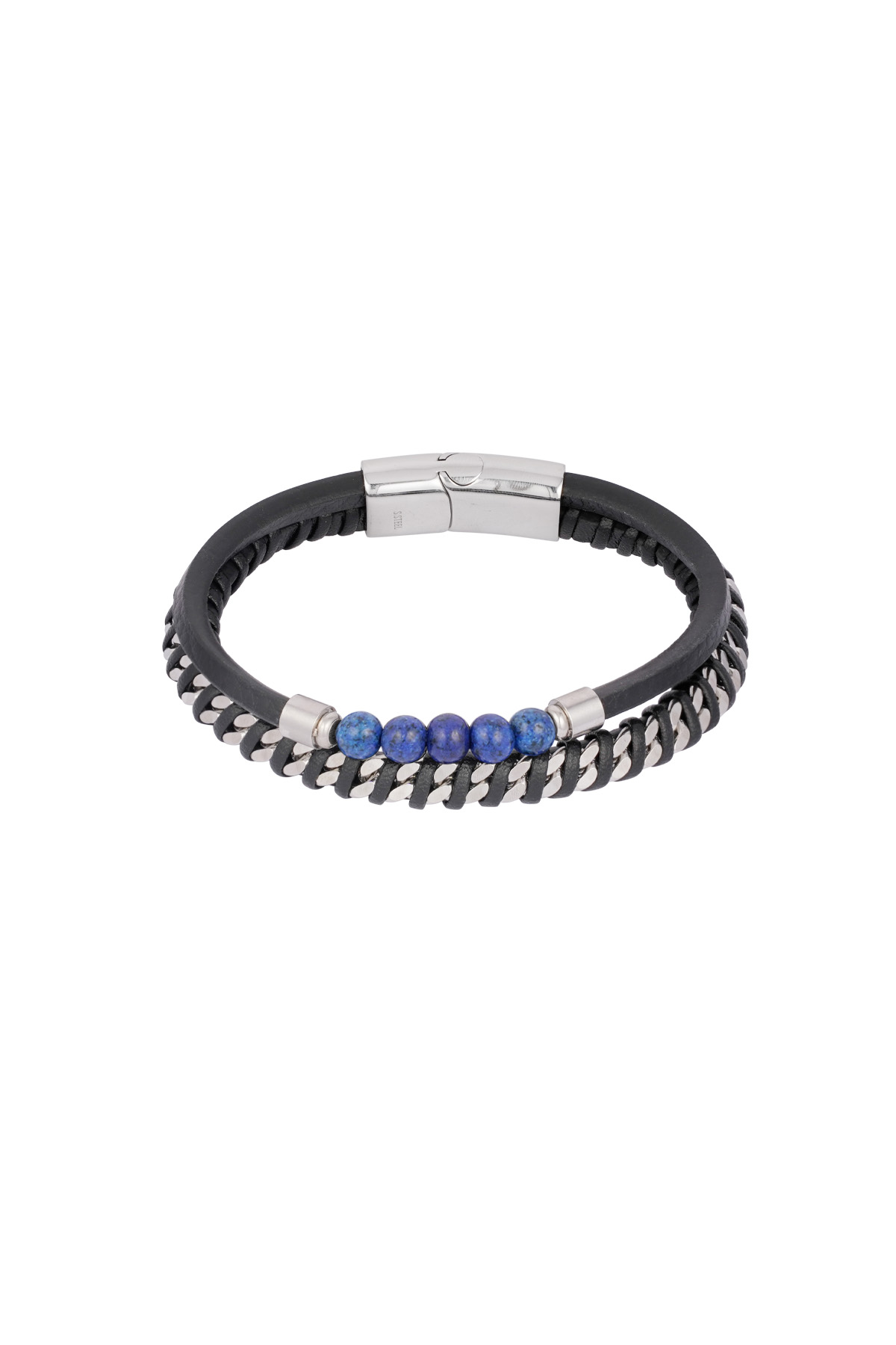 Herrenarmband Serenity - schwarz blau 