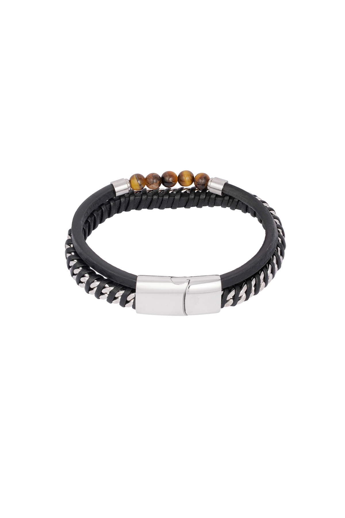 Bracelet homme momentum - marron noir Image4