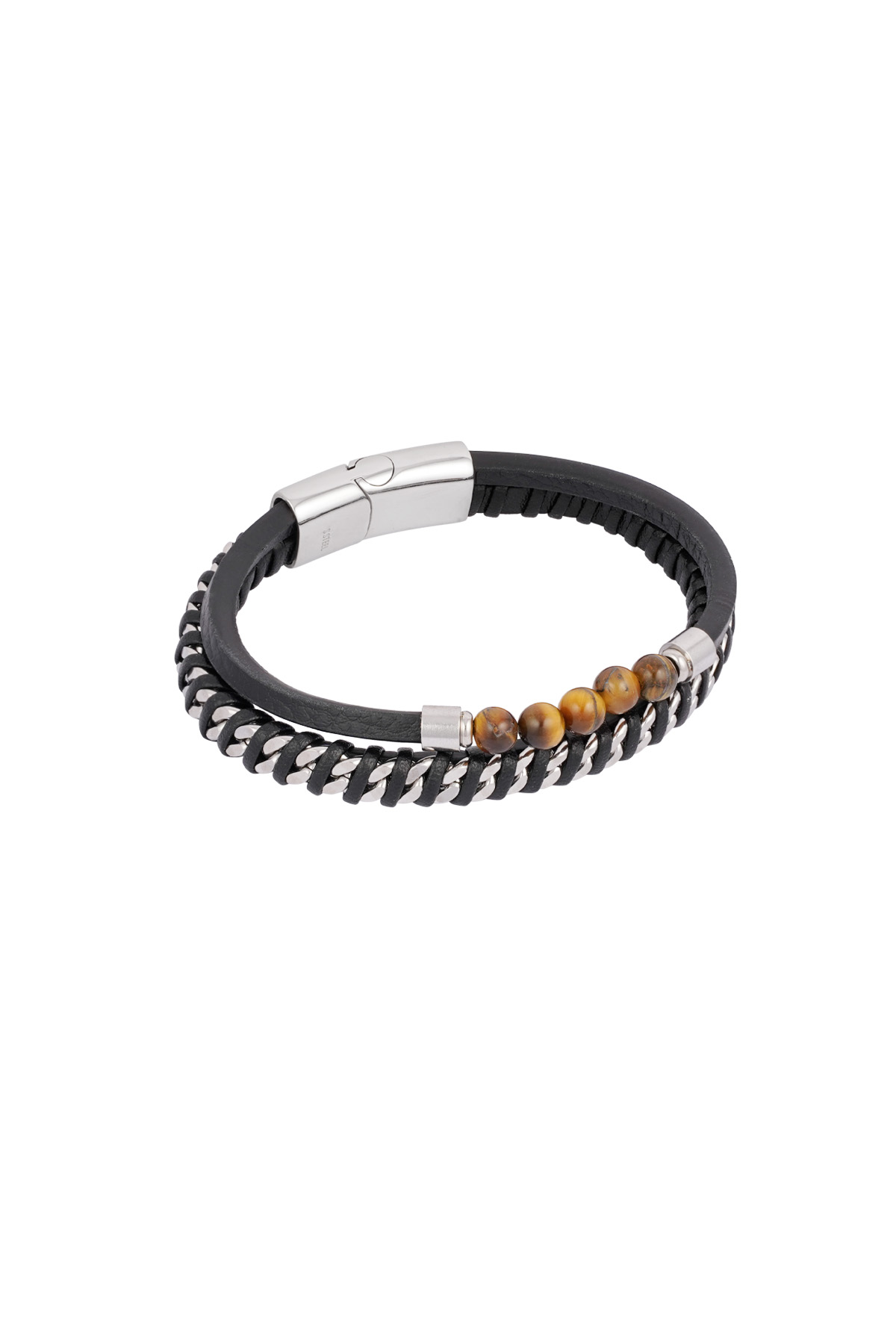 Heren armband momentum - bruin zwart Afbeelding5