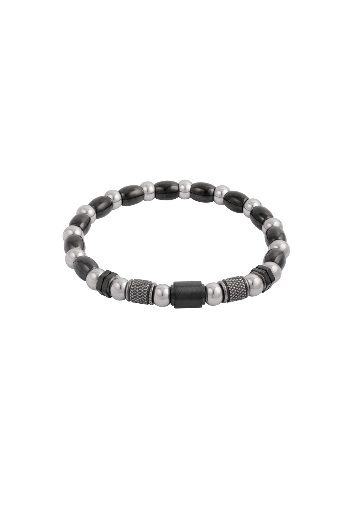 Bracelet homme zénith - argent noir h5 