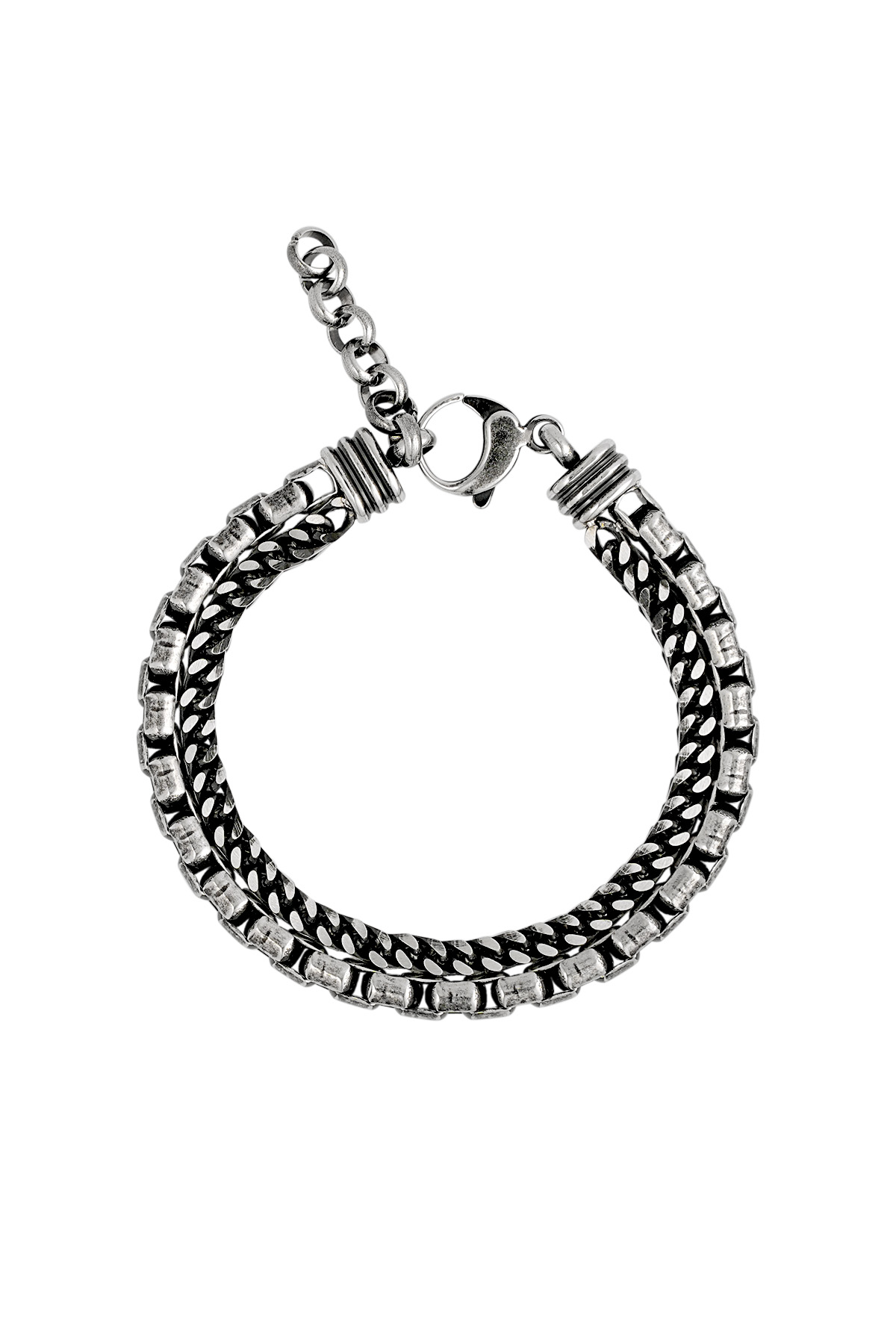 Men's bracelet apex - silver