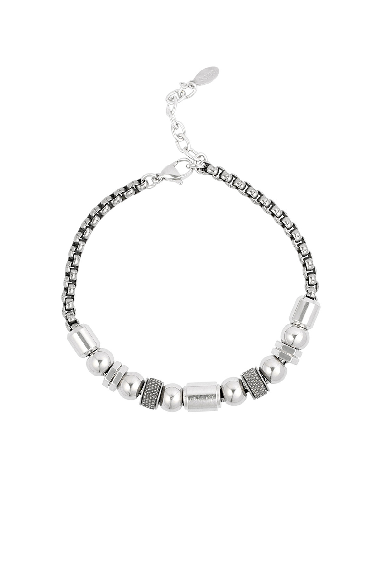 Bracelet homme oméga wrap - argent h5 Image3