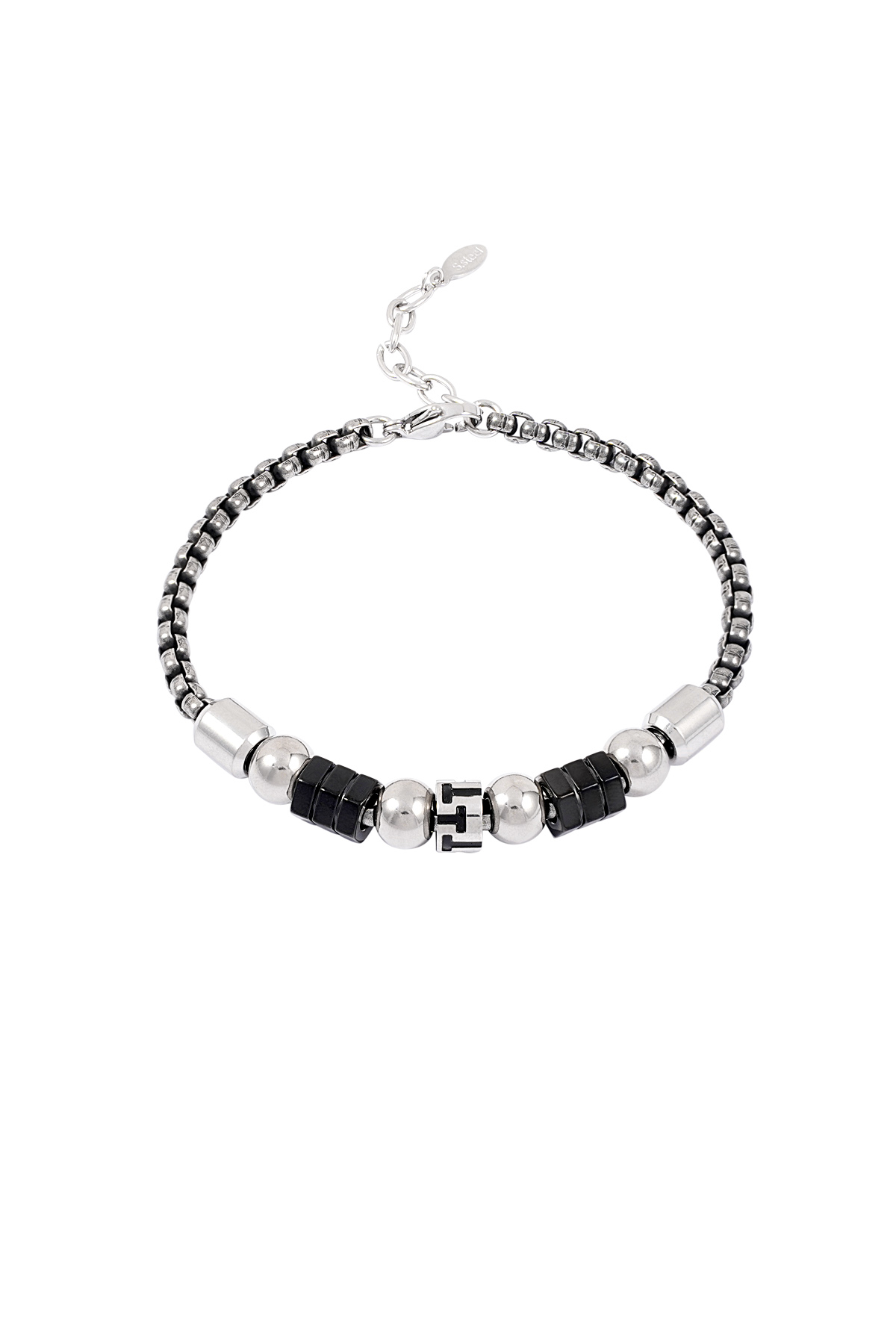 Men's bracelet with charms