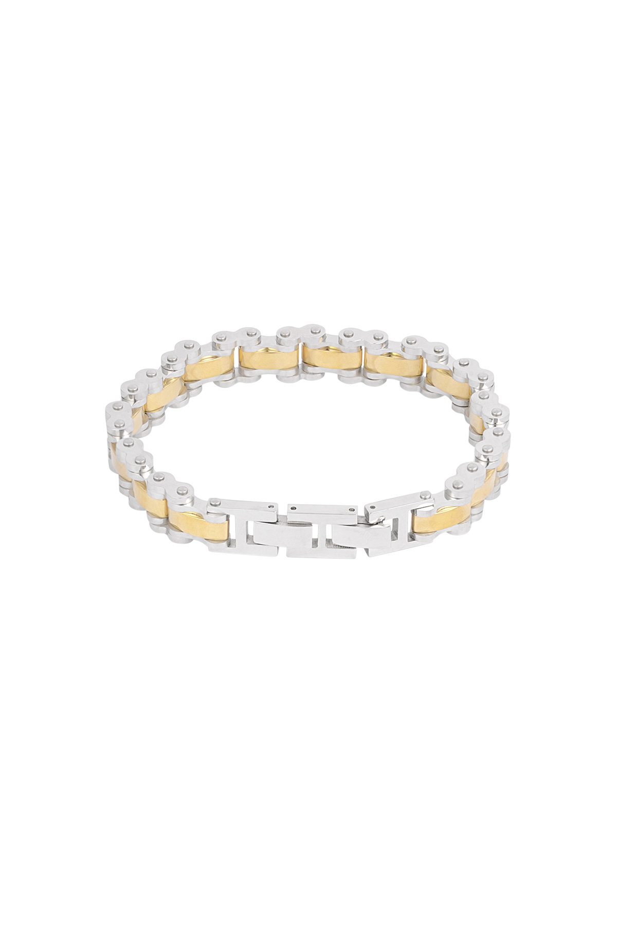 Men's bracelet fusion cuff - silver gold h5 Picture3