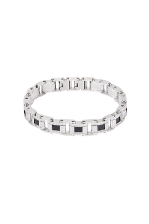 Casual men's bracelet - black/silver  h5 Picture3