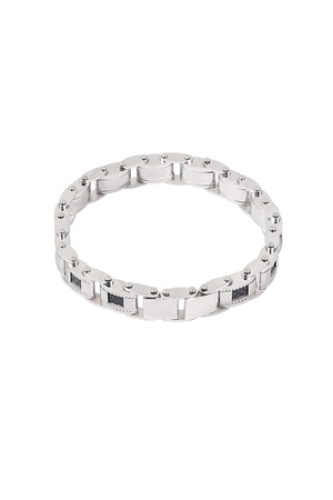 Casual men's bracelet - black/silver  h5 Picture4
