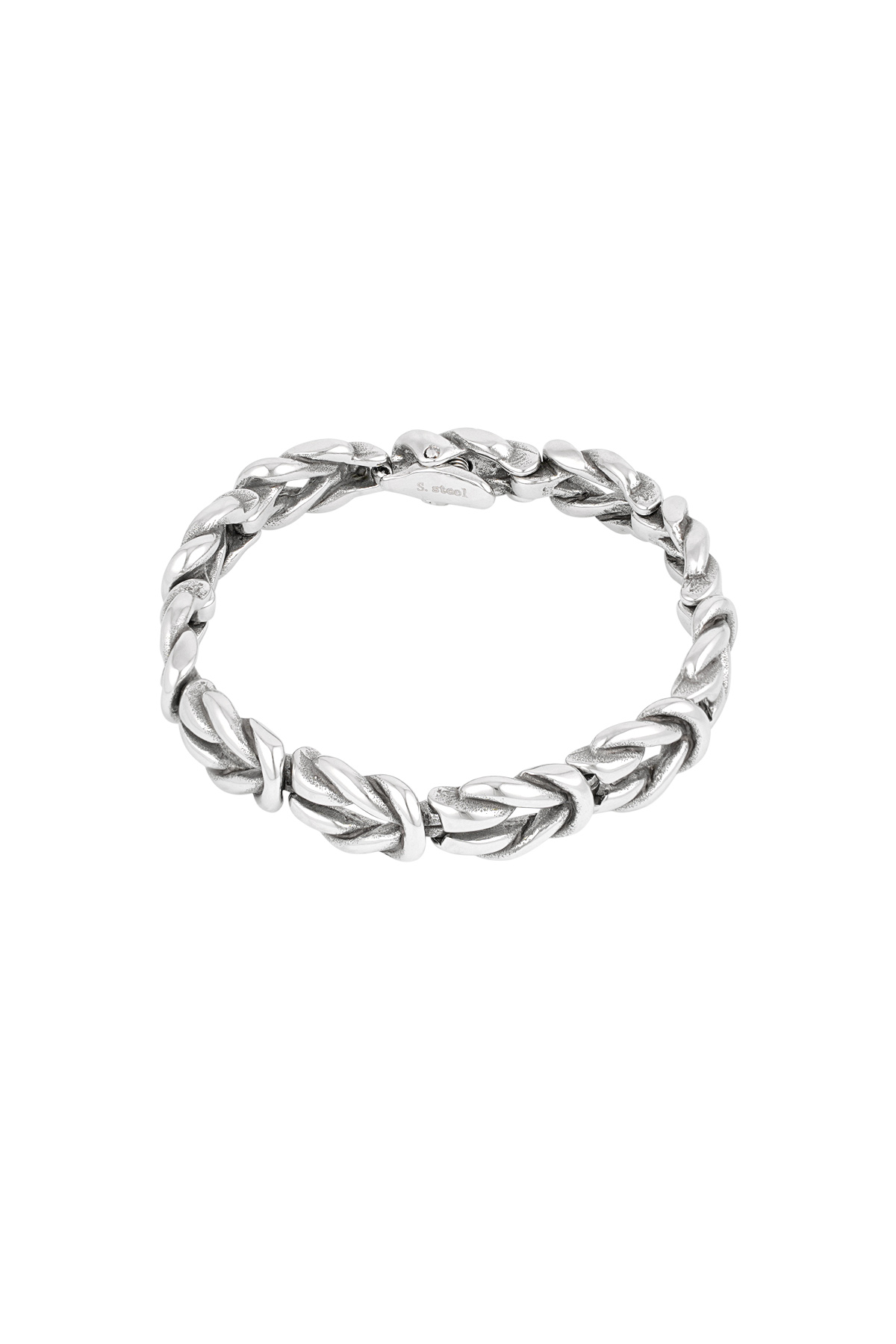 Men's bracelet vector wrap - silver h5 