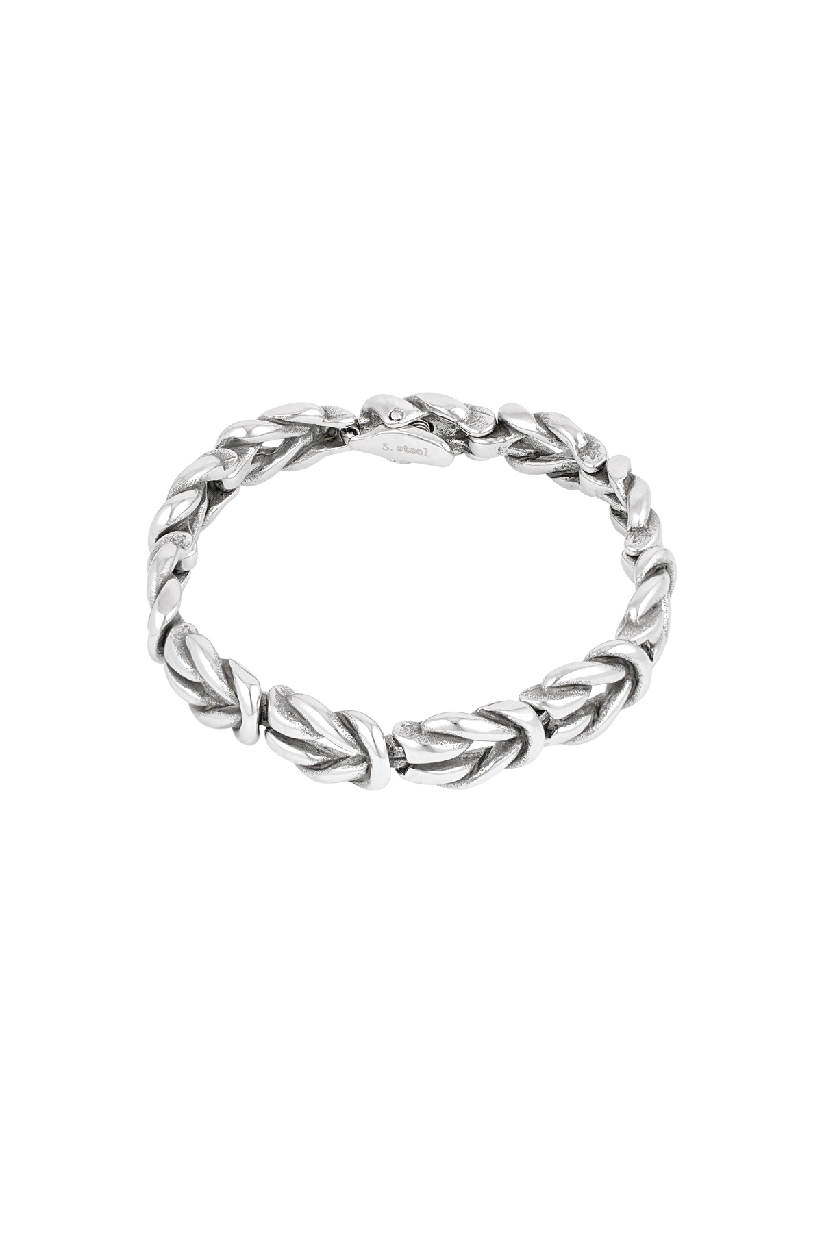 Men's bracelet vector wrap - silver 