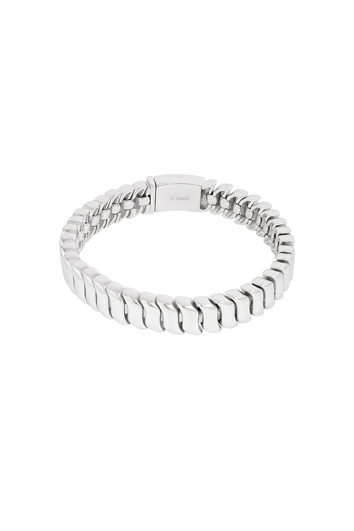 Men's bracelet urban link - silver
