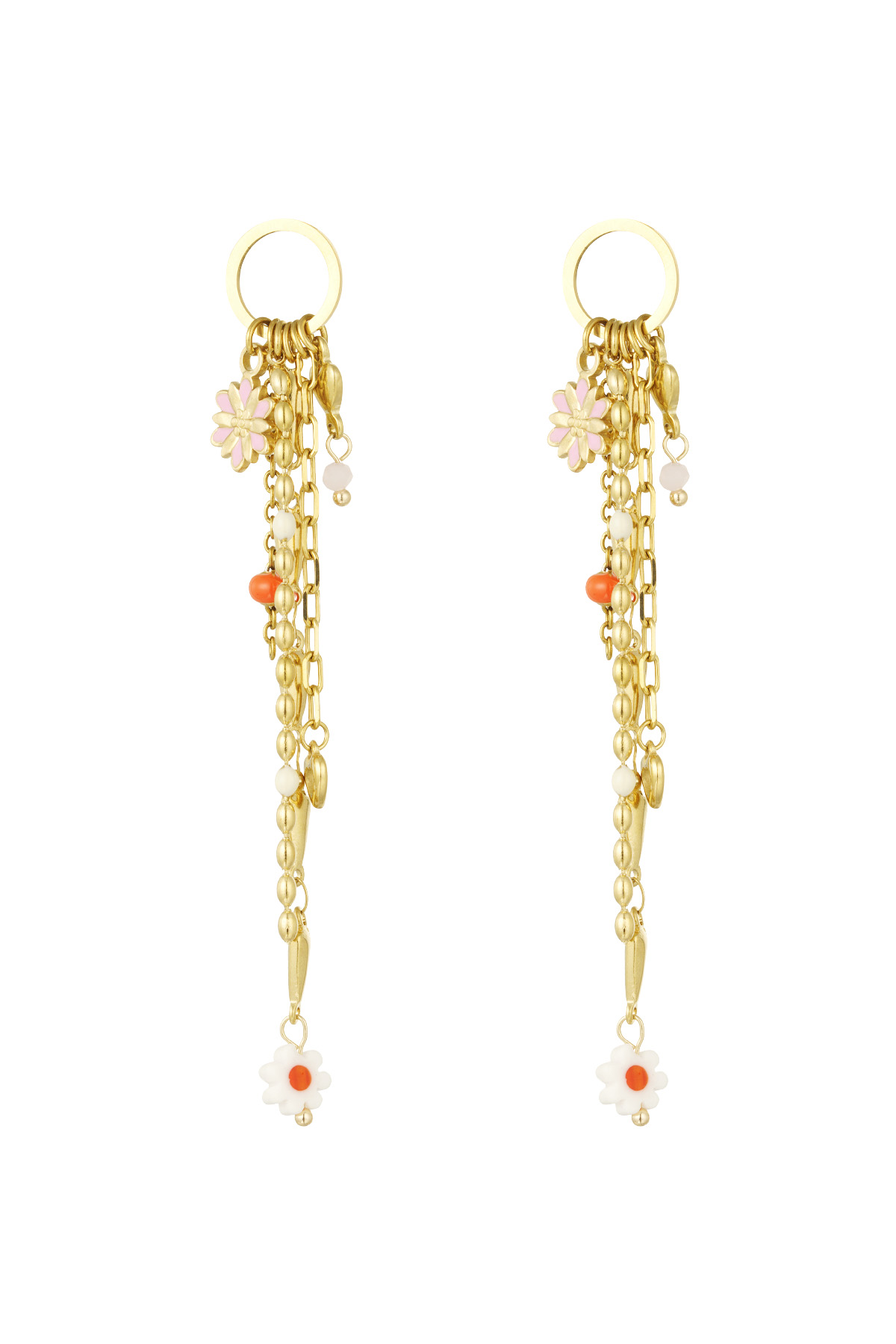 Earrings mistic muse - pink gold