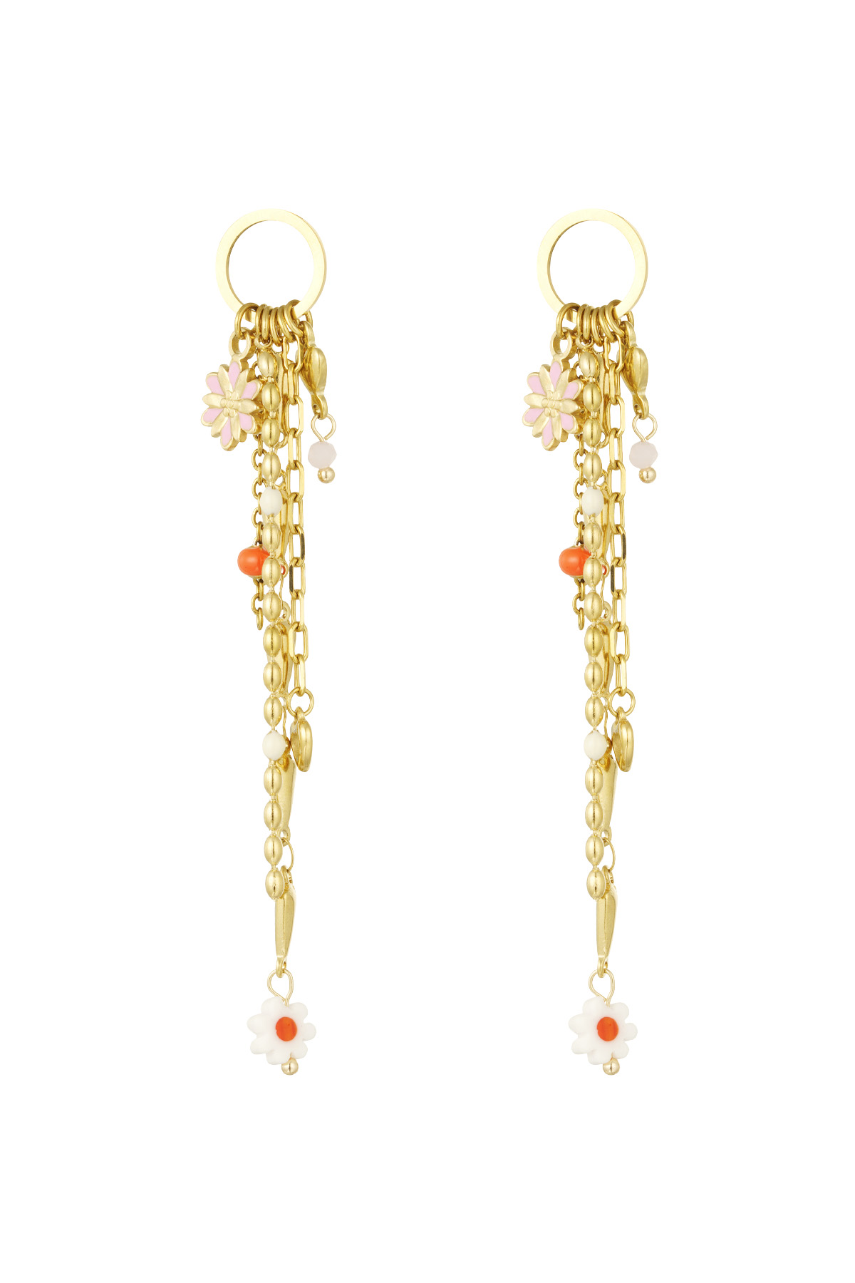 Earrings mistic muse - pink Gold color