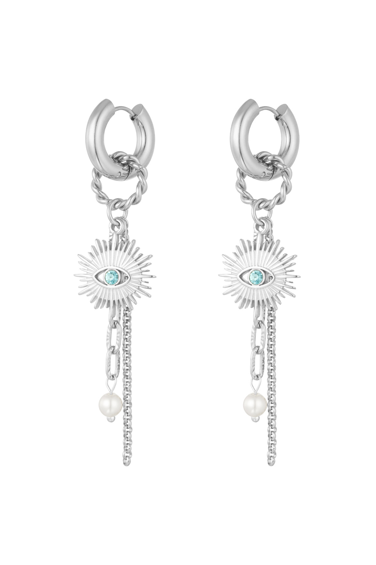 Earrings eye see you - silver 