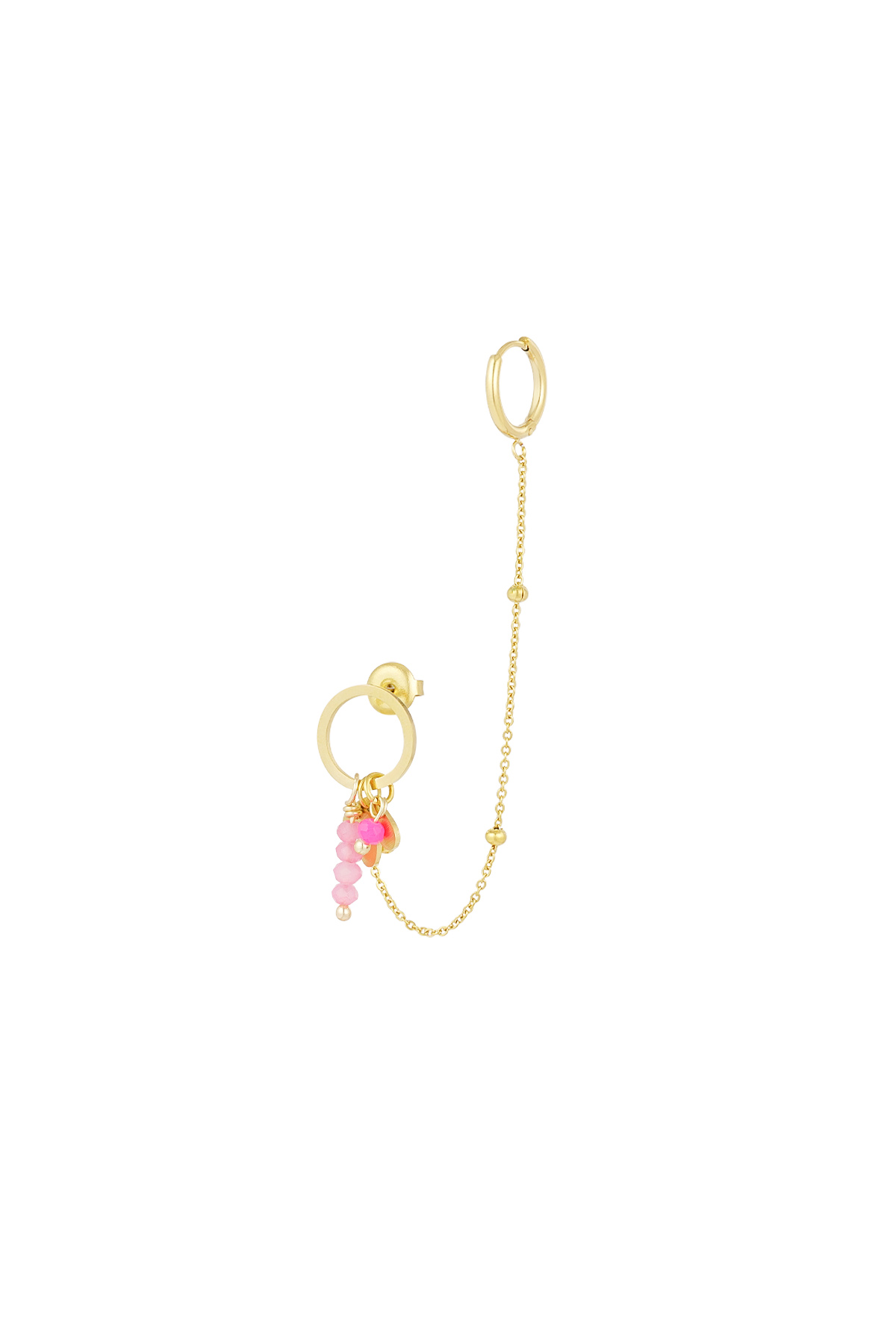 Boucles d'oreilles summer fling - or rose h5 Image5