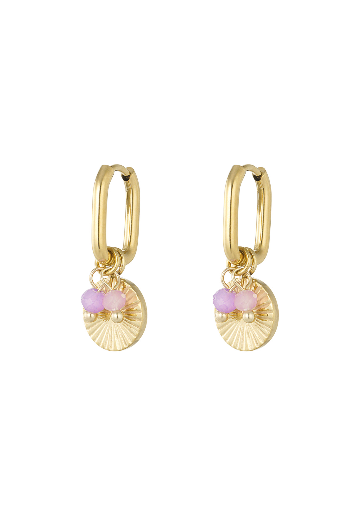 Earrings summer sun - purple h5 