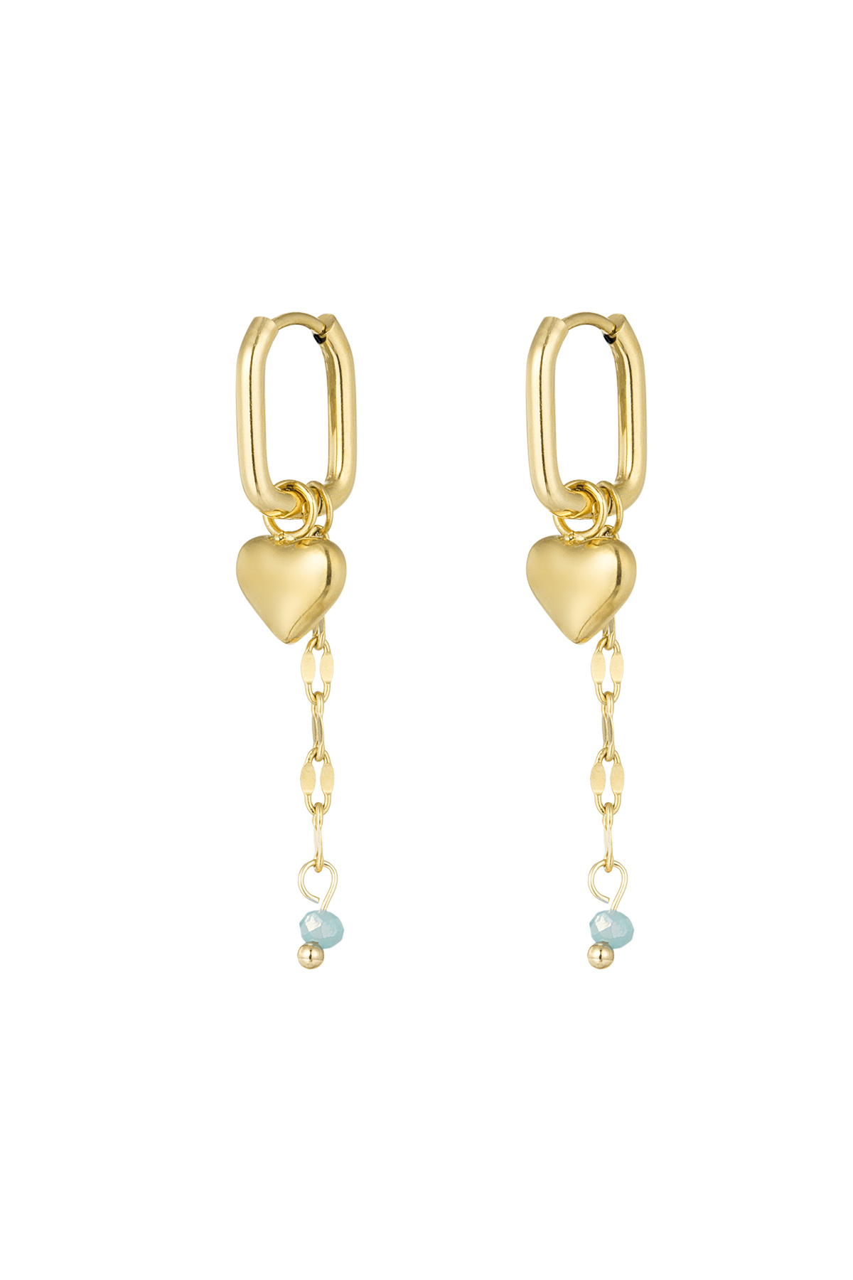 Forever love earrings - blue/gold 