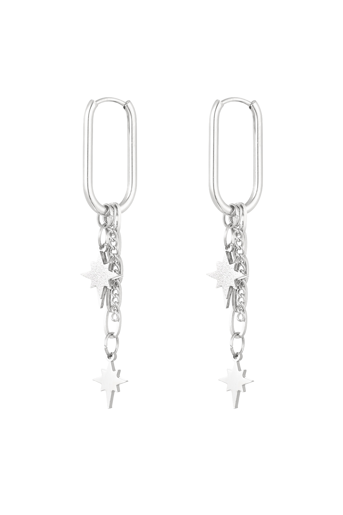 Earrings starry sky - silver h5 