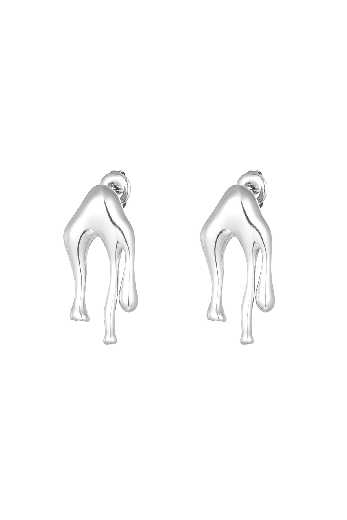 Boucles d'oreilles Drip it - argent h5 