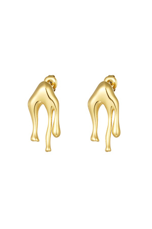 Drip it earrings - gold h5 