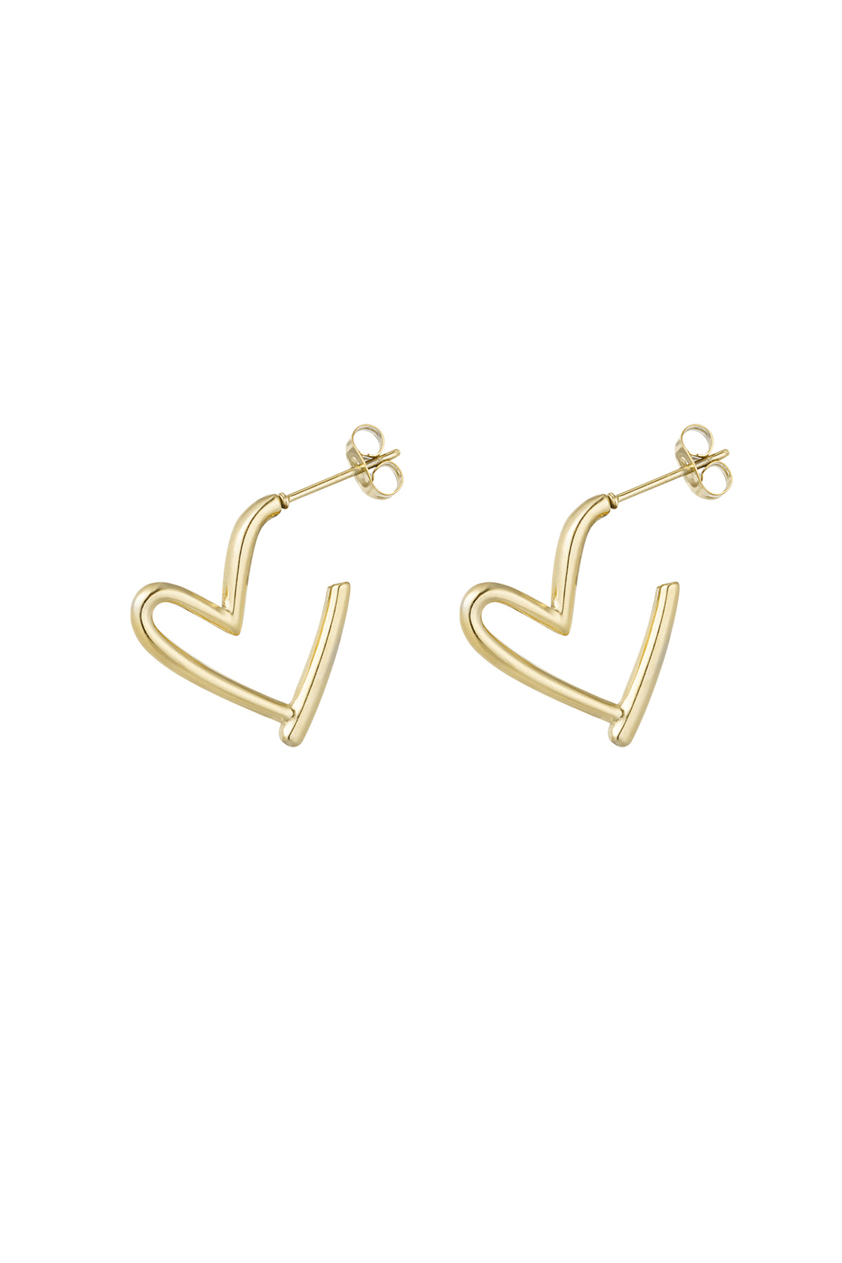 Earrings fall in love - gold