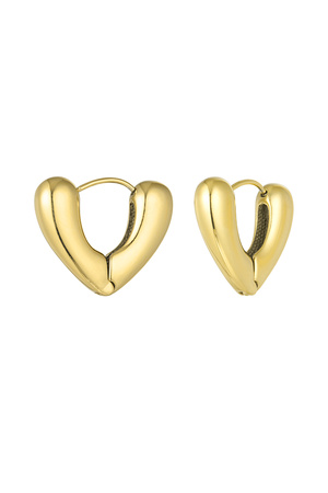 V-shape earrings - gold h5 