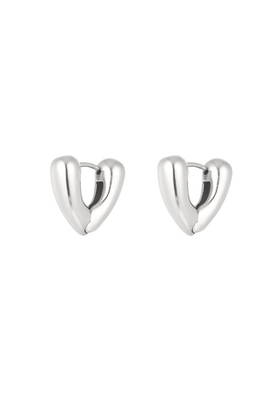 V-vorm oorbellen klein - zilver h5 