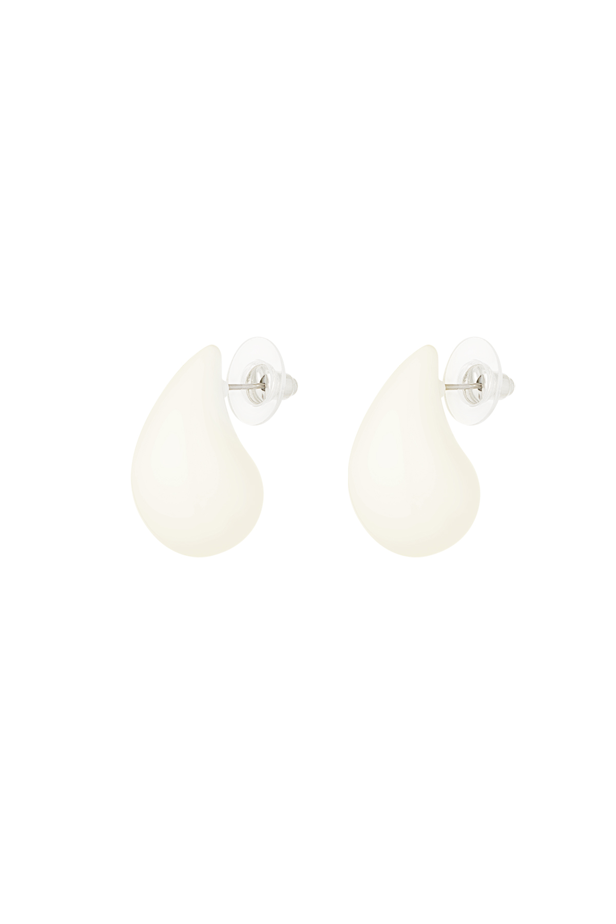 Colorful drop earring - off-white