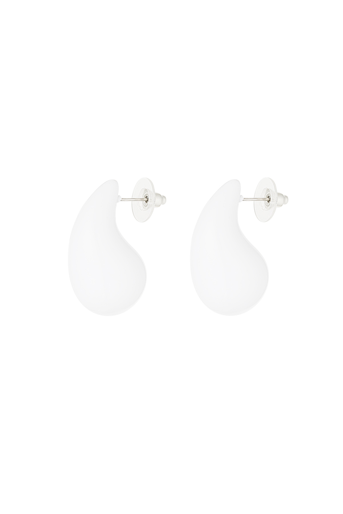 Stylish earrings-white 