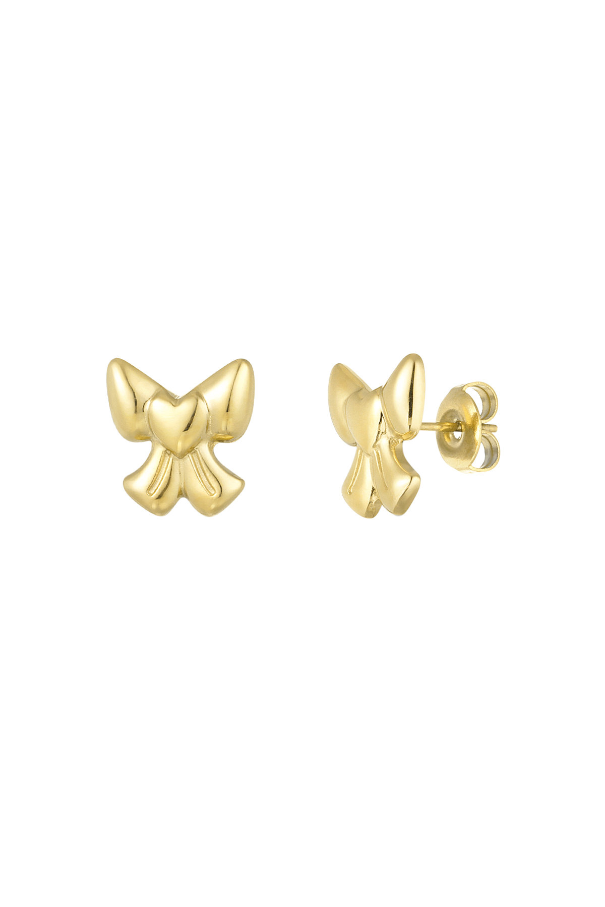 Pendientes amantes del arco - oro h5 