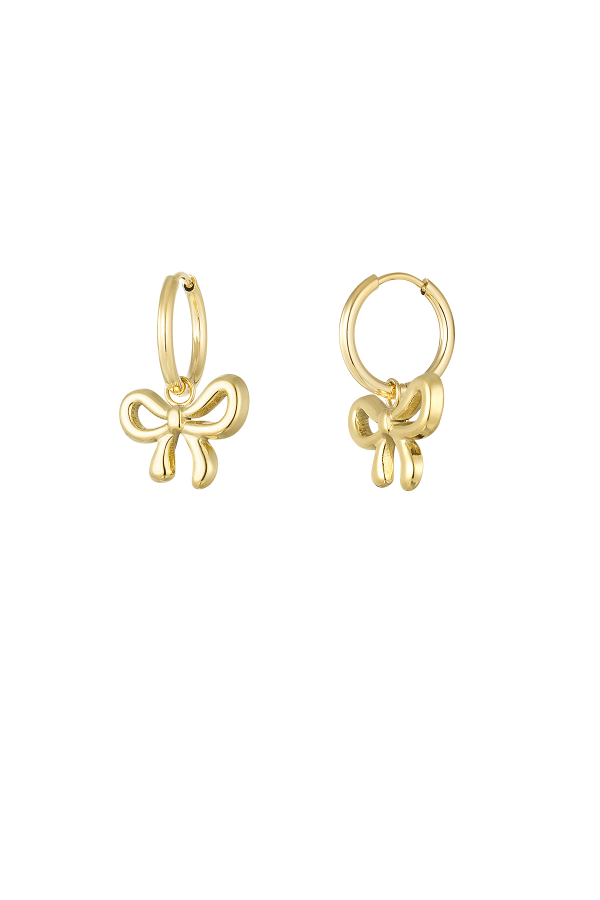 Earrings bow life - gold 