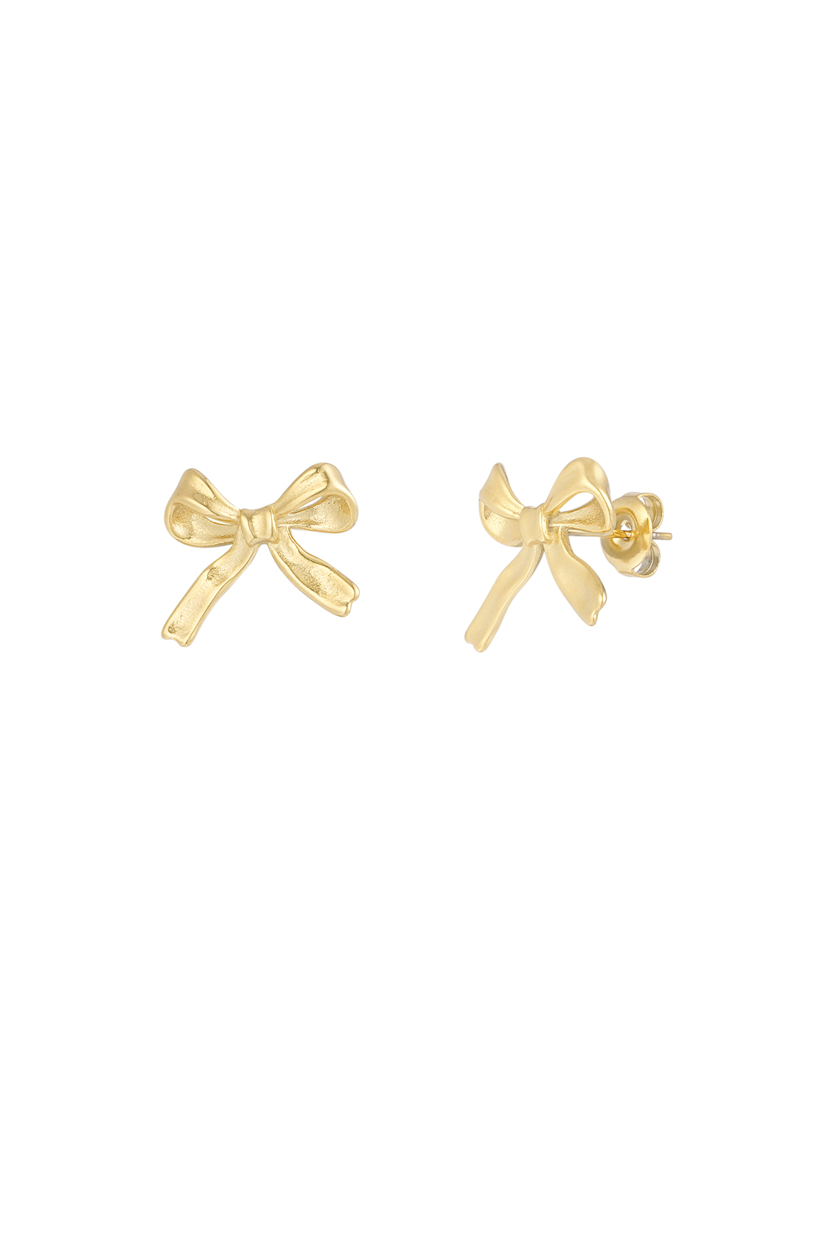 Earrings must have bow - gold